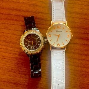 Bundle of two watches. White Geneva Watch